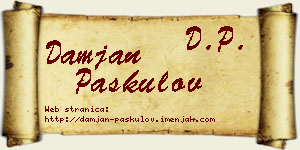 Damjan Paskulov vizit kartica
